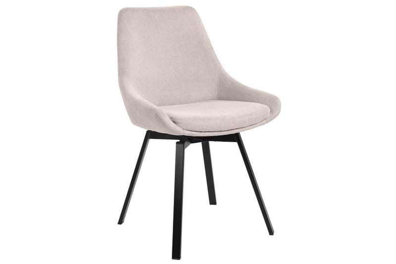 Delera Matstol i Tyg, Beige