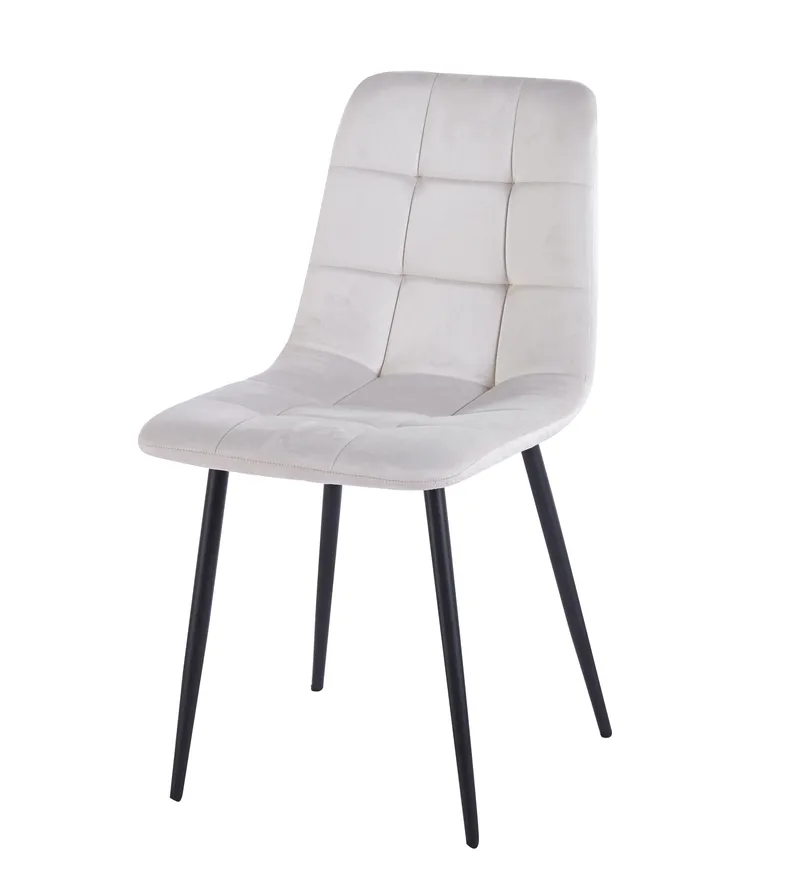 Delta matstol beige sammet - Beige sammet - Möbler - Stolar & fåtöljer - Matstol & köksstol