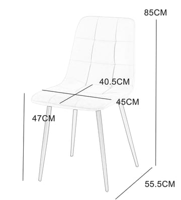 Delta matstol - Grå/svart - Grå/svart - Möbler - Stolar & fåtöljer - Matstol & köksstol