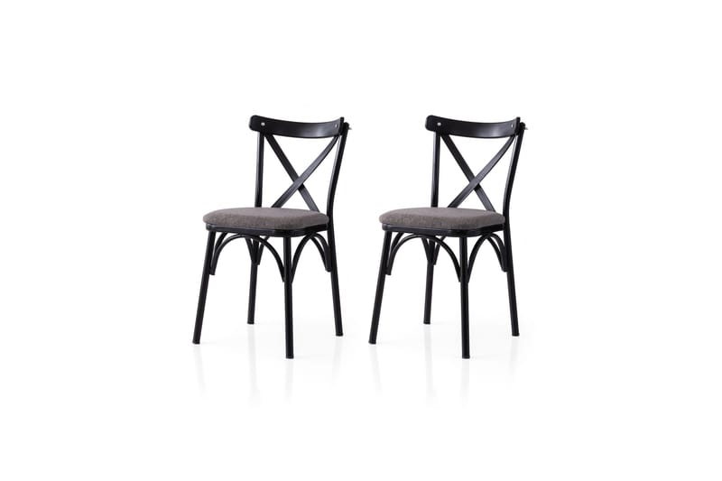 Devereaux Matstol, Svart/Grå