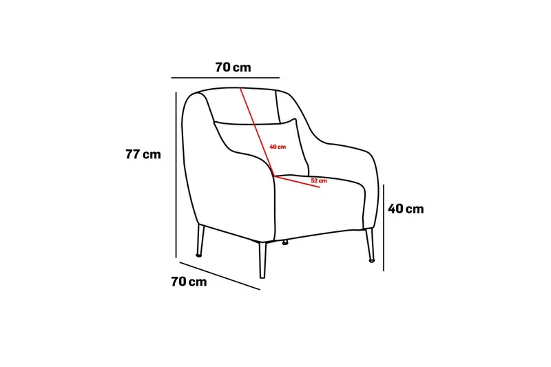 Devika Fåtölj - Grå - Möbler - Stolar & fåtöljer - Fåtölj