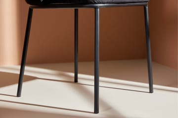 Edina Matstol i Sammet med Metallben - Svart - Möbler - Stolar & fåtöljer - Matstol & köksstol