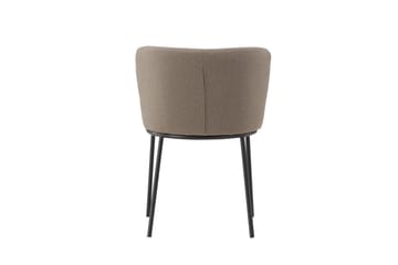 Edina Matstol i Tyg med Metallben - Beige - Möbler - Stolar & fåtöljer - Matstol & köksstol