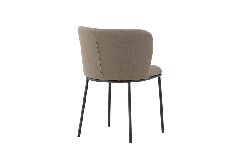 Edina Matstol i Tyg med Metallben - Beige - Möbler - Stolar & fåtöljer - Matstol & köksstol