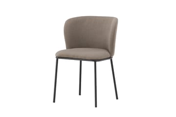 Edina Matstol i Tyg med Metallben - Beige - Möbler - Stolar & fåtöljer - Matstol & köksstol