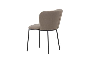 Edina Matstol i Tyg med Metallben - Beige - Möbler - Stolar & fåtöljer - Matstol & köksstol