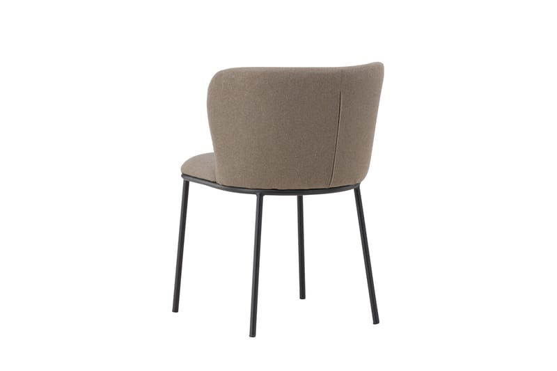 Edina Matstol i Tyg med Metallben - Beige - Möbler - Stolar & fåtöljer - Matstol & köksstol