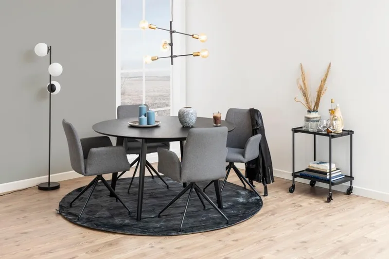 Edwuna Karmstol - Grå - Möbler - Stolar & fåtöljer - Matstol & köksstol