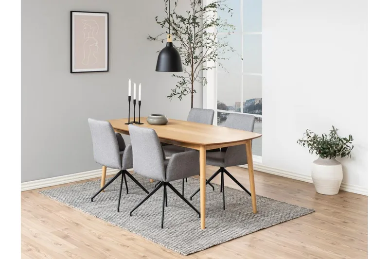 Edwuna Karmstol - Grå - Möbler - Stolar & fåtöljer - Matstol & köksstol