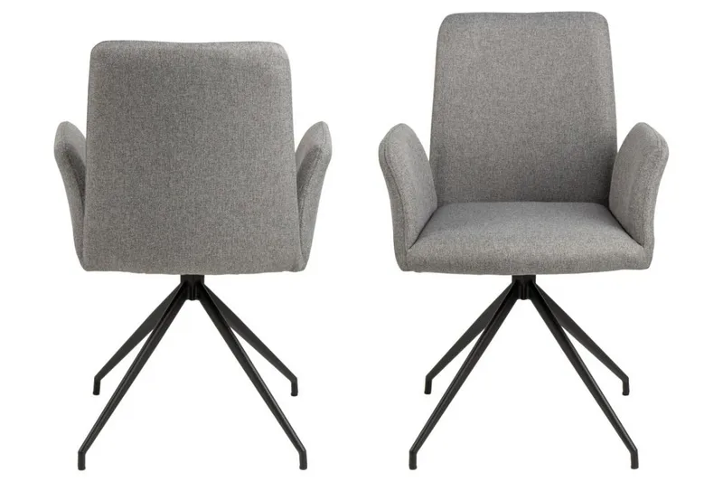 Edwuna Karmstol - Grå - Möbler - Stolar & fåtöljer - Matstol & köksstol
