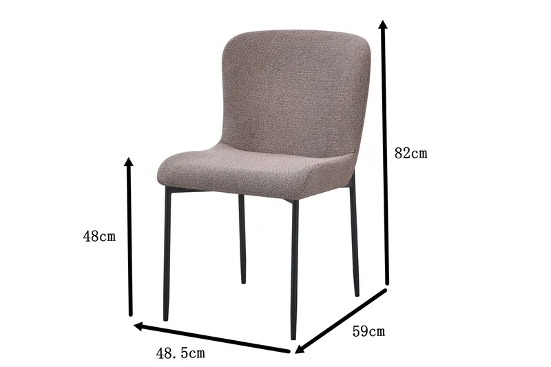 Elsie Matstol - Grå - Möbler - Stolar & fåtöljer - Matstol & köksstol