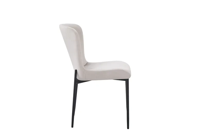 Elsie Matstol Sammet - Beige - Möbler - Stolar & fåtöljer - Matstol & köksstol