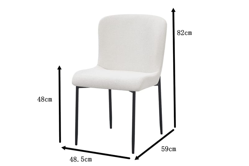 Elsie Matstol - Vit - Möbler - Stolar & fåtöljer - Matstol & köksstol