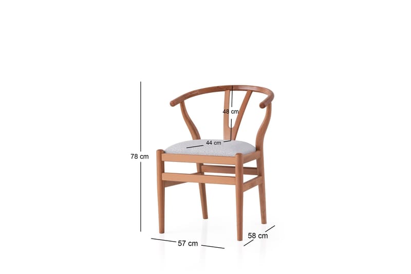 Erich Karmstol - Ek/Cream - Möbler - Stolar & fåtöljer - Matstol & köksstol