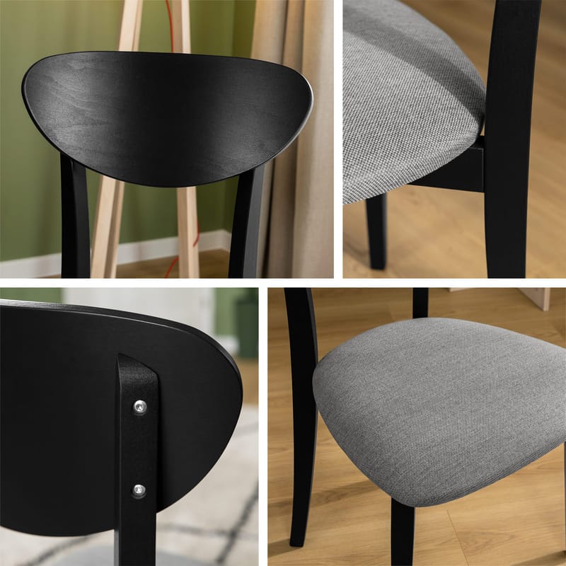 Esher Matstol - svart, beige - Möbler - Stolar & fåtöljer - Matstol & köksstol