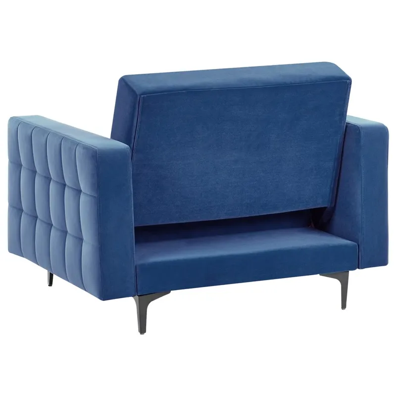 Fåtölj Aberdeen - Blå, Svart - Möbler - Stolar & fåtöljer - Fåtölj