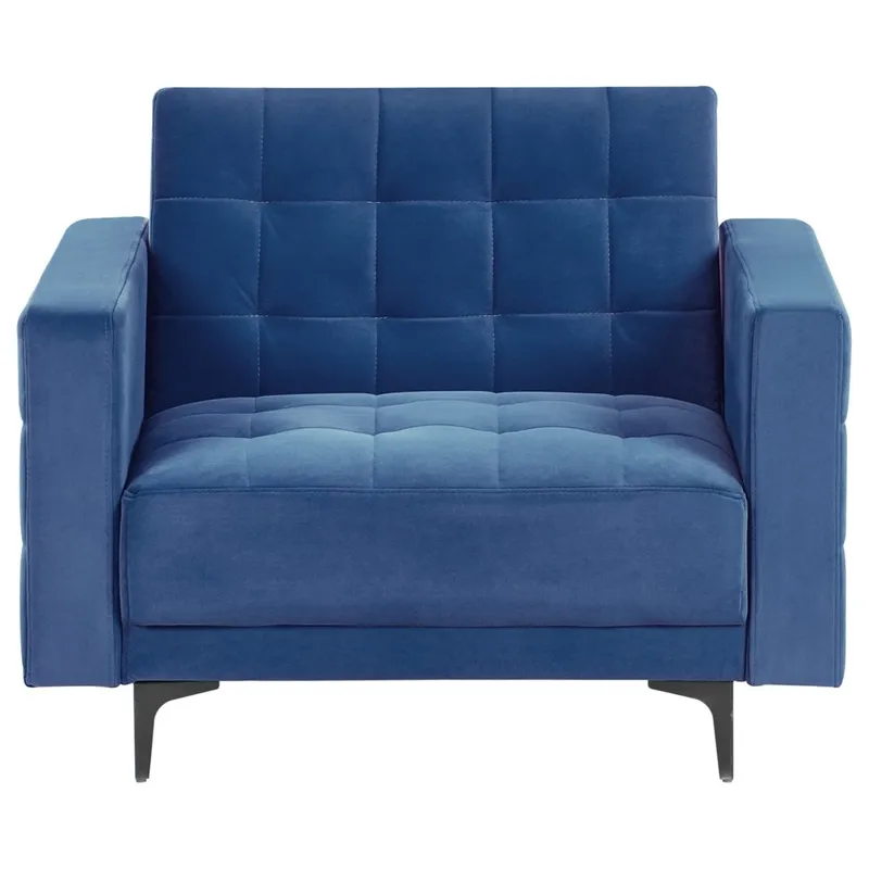 Fåtölj Aberdeen - Blå, Svart - Möbler - Stolar & fåtöljer - Fåtölj