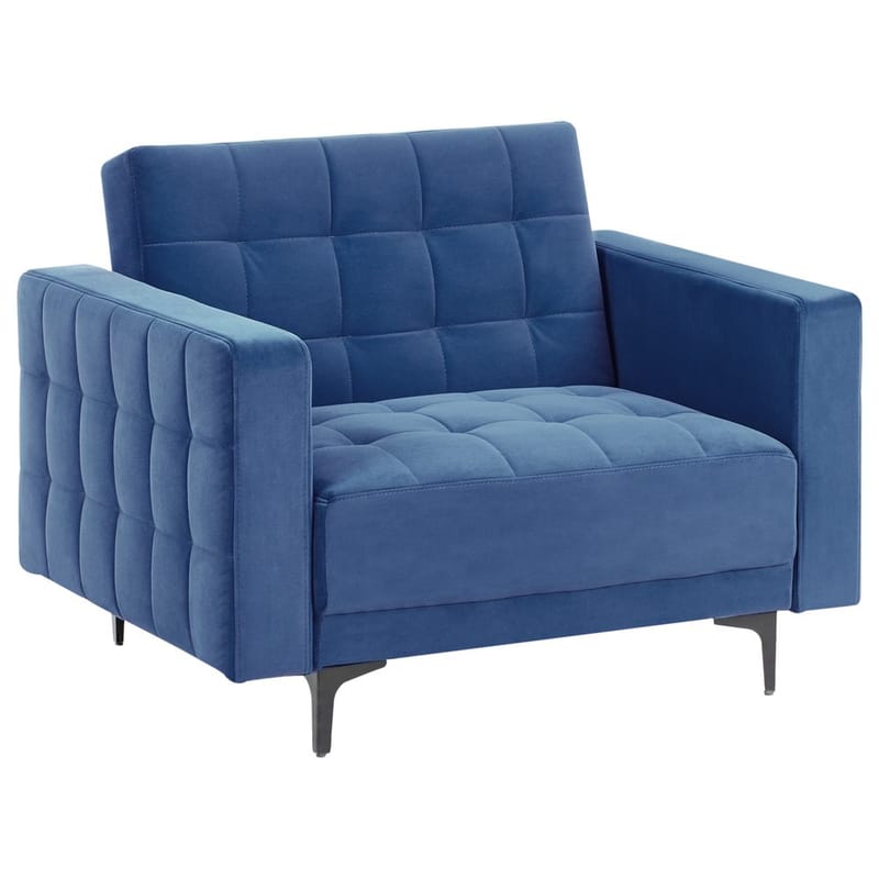 Fåtölj Aberdeen - Blå, Svart - Möbler - Stolar & fåtöljer - Fåtölj - Liggfåtölj