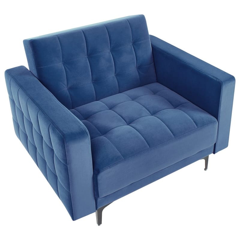 Fåtölj Aberdeen - Blå, Svart - Möbler - Stolar & fåtöljer - Fåtölj - Bäddfåtölj