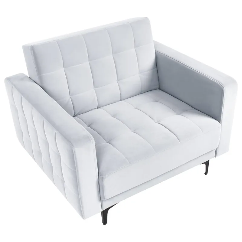 Fåtölj Aberdeen - Ljusgrå, svart - Möbler - Stolar & fåtöljer - Fåtölj - Liggfåtölj