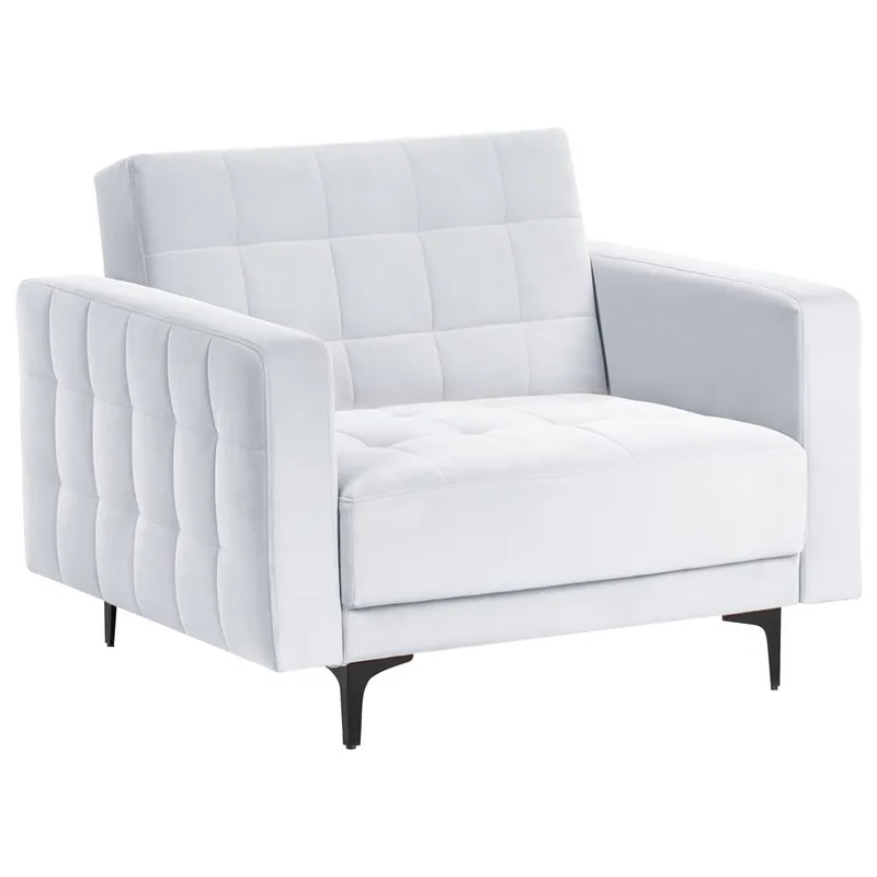 Fåtölj Aberdeen - Ljusgrå, svart - Möbler - Stolar & fåtöljer - Fåtölj - Bäddfåtölj