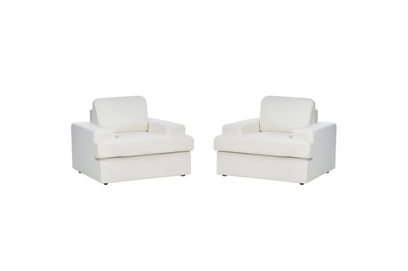 Fåtölj Alla set om 2 Vit - Vit - Möbler - Stolar & fåtöljer - Fåtölj