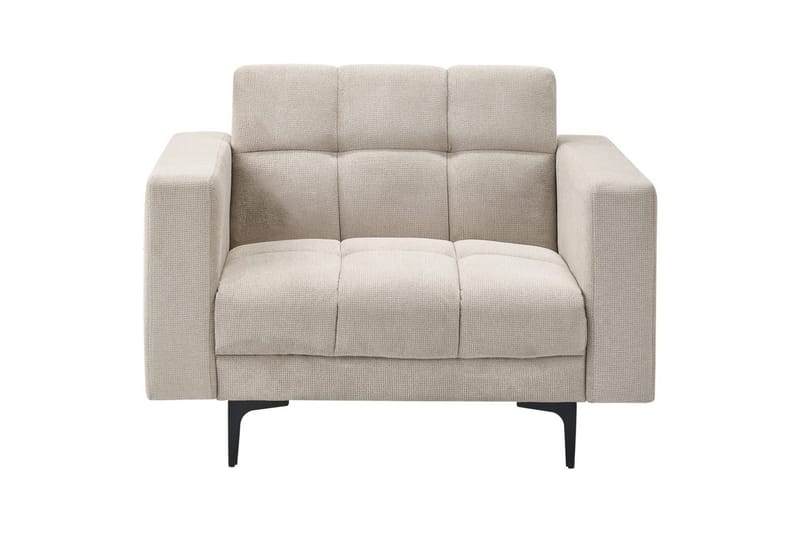 Fåtölj Alnes Beige/svart - Beige/svart - Möbler - Stolar & fåtöljer - Fåtölj