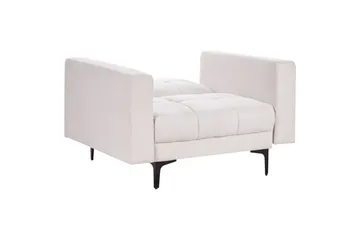 Fåtölj Alnes Off-white/Svart - Off-white/Svart - Möbler - Stolar & fåtöljer - Fåtölj