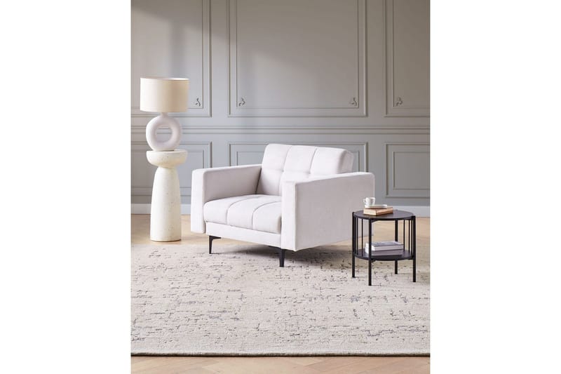 Fåtölj Alnes Off-white/Svart - Off-white/Svart - Möbler - Stolar & fåtöljer - Fåtölj