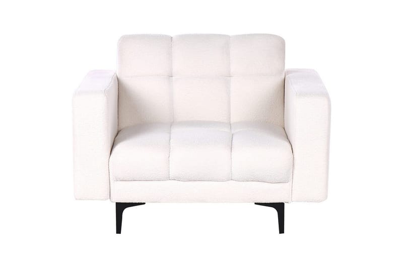 Fåtölj Alnes Vit/Svart - Vit/Svart - Möbler - Stolar & fåtöljer - Fåtölj