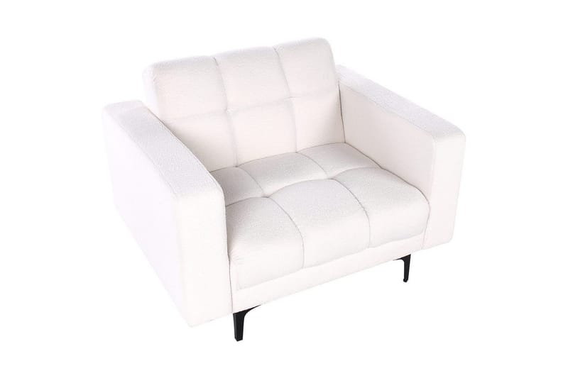 Fåtölj Alnes Vit/Svart - Vit/Svart - Möbler - Stolar & fåtöljer - Fåtölj