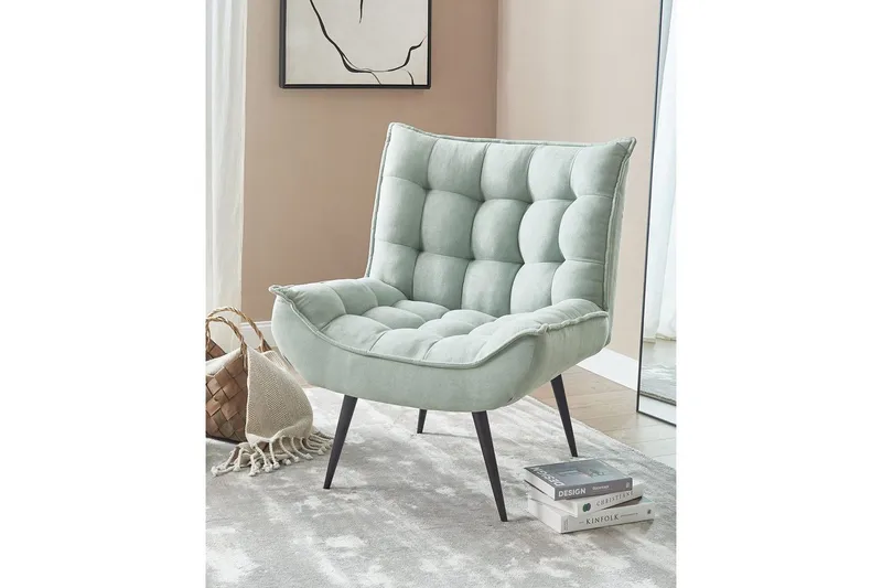 Fåtölj Alvesta - Grön, Svart - Möbler - Stolar & fåtöljer - Fåtölj