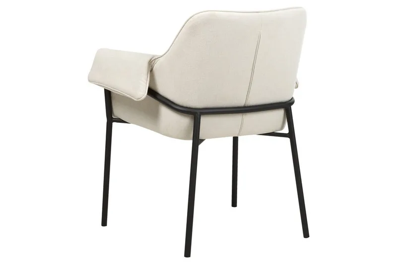 Fåtölj Arla - Krämvit, Svart - Möbler - Stolar & fåtöljer - Fåtölj