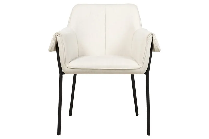 Fåtölj Arla - Krämvit, Svart - Möbler - Stolar & fåtöljer - Fåtölj