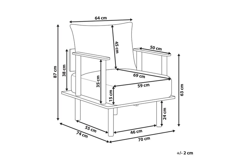 Fåtölj Asker - Grönt, ljust trä - Möbler - Stolar & fåtöljer - Fåtölj
