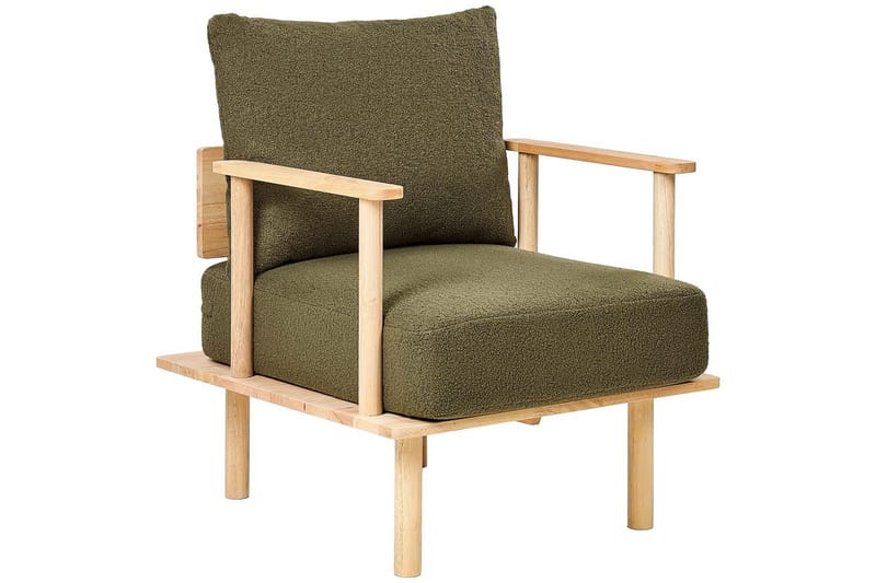 Fåtölj Asker - Grönt, ljust trä - Möbler - Stolar & fåtöljer - Fåtölj