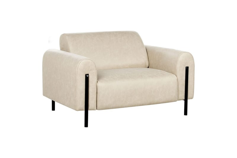 Fåtölj Askim - Beige, svart/Polyester - Möbler - Stolar & fåtöljer - Fåtölj