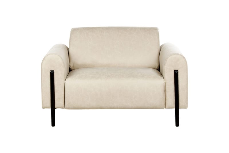 Fåtölj Askim - Beige, svart/Polyester - Möbler - Stolar & fåtöljer - Fåtölj