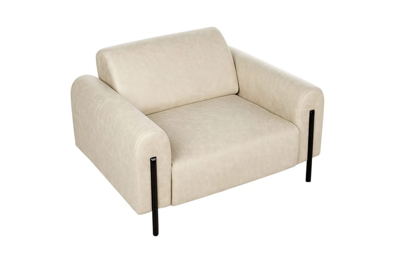 Fåtölj Askim - Beige, svart/Polyester - Möbler - Stolar & fåtöljer - Fåtölj