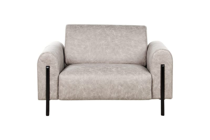 Fåtölj Askim - Ljusgrå, svart/Polyester - Möbler - Stolar & fåtöljer - Fåtölj