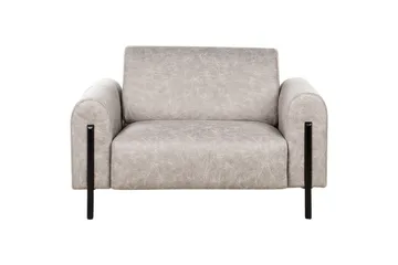Fåtölj Askim - Ljusgrå, svart/Polyester - Möbler - Stolar & fåtöljer - Fåtölj