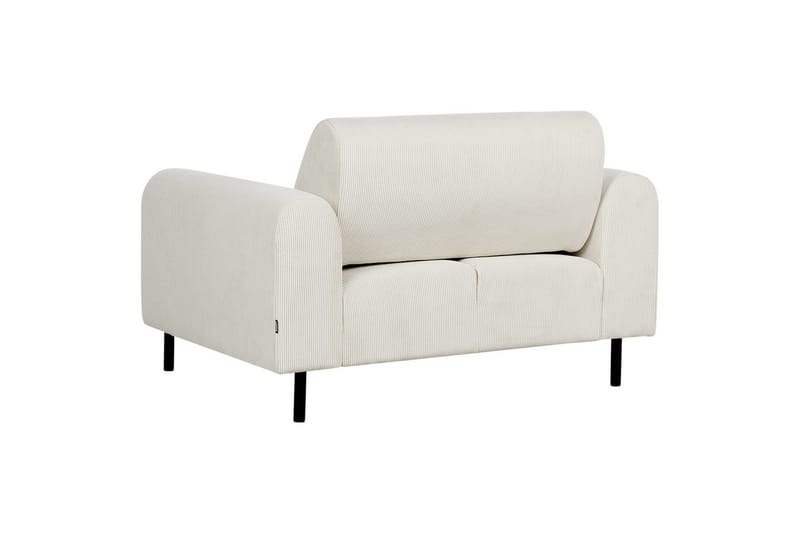 Fåtölj Askim - Off-white, Svart/Manchestertyg - Möbler - Stolar & fåtöljer - Fåtölj