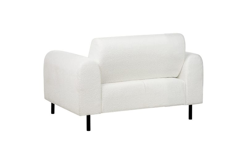 Fåtölj Askim - Vit, Svart/Bouclé - Möbler - Stolar & fåtöljer - Fåtölj