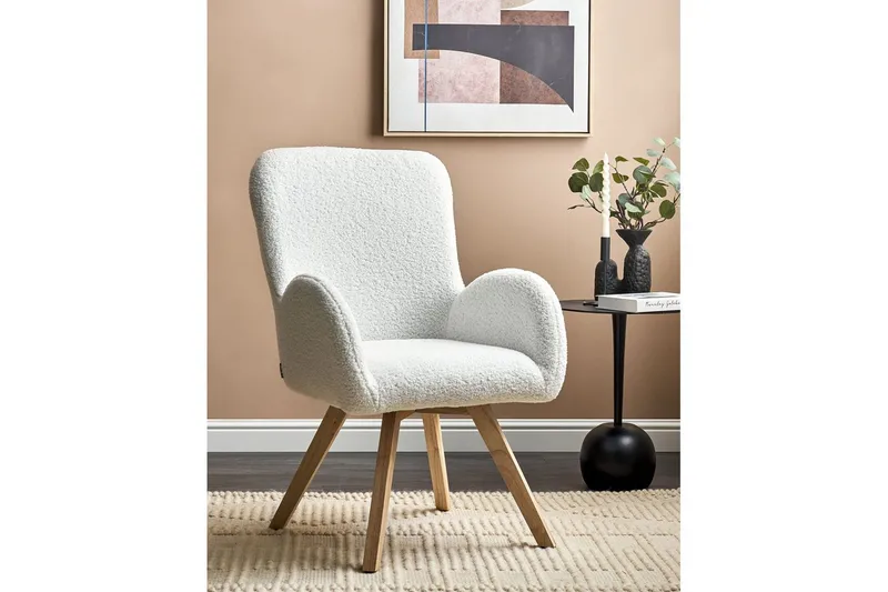 Fåtölj Bjarn - Vit - Möbler - Stolar & fåtöljer - Fåtölj