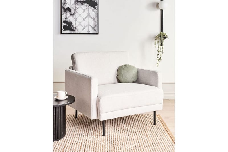 Fåtölj Breda - Beige, svart - Möbler - Stolar & fåtöljer - Fåtölj