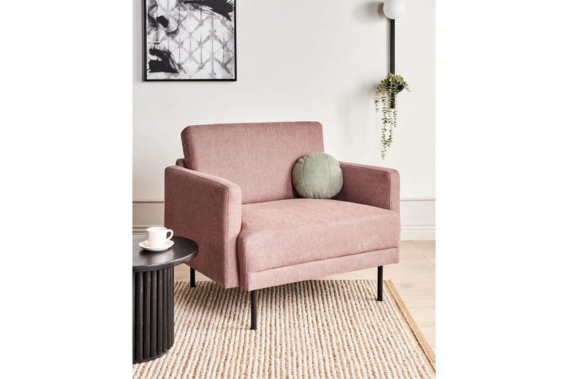 Fåtölj Breda - Rosa, Svart - Möbler - Stolar & fåtöljer - Fåtölj