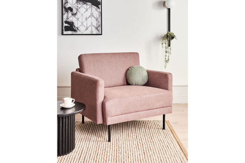 Fåtölj Breda - Rosa, Svart - Möbler - Stolar & fåtöljer - Fåtölj