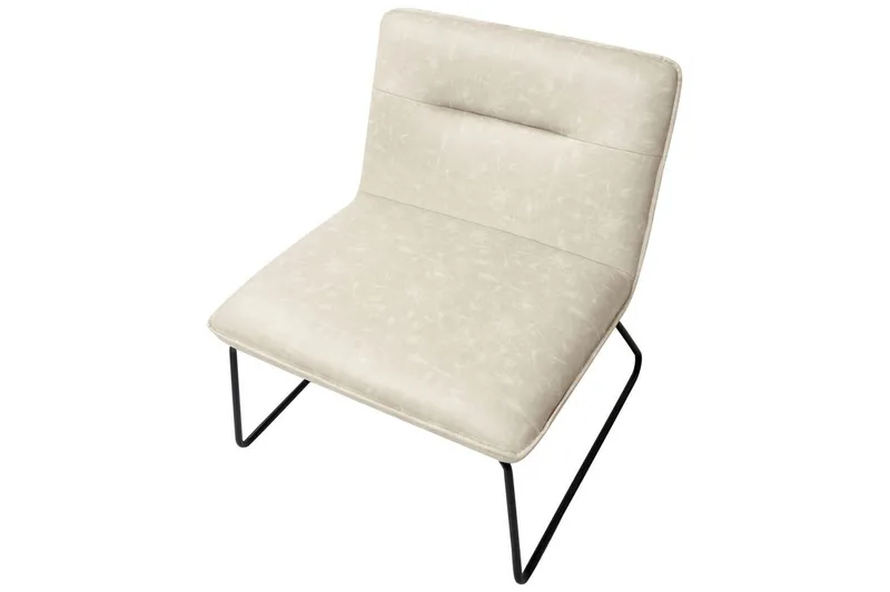 Fåtölj Cotulla - Beige/Konstläder - Möbler - Stolar & fåtöljer - Fåtölj