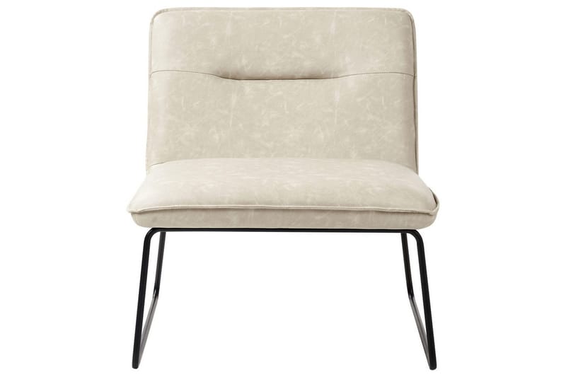 Fåtölj Cotulla - Beige/Konstläder - Möbler - Stolar & fåtöljer - Fåtölj