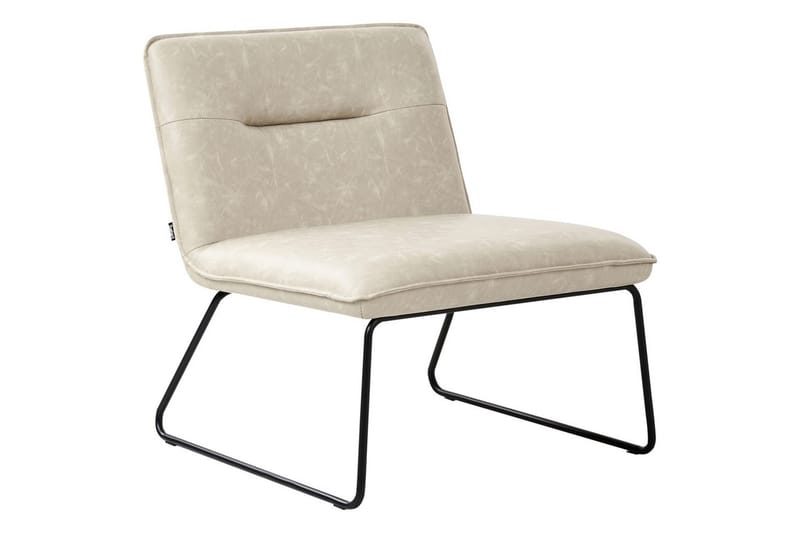 Fåtölj Cotulla - Beige/Konstläder - Möbler - Stolar & fåtöljer - Fåtölj